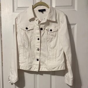 Talbots Women's White Jean Jacket